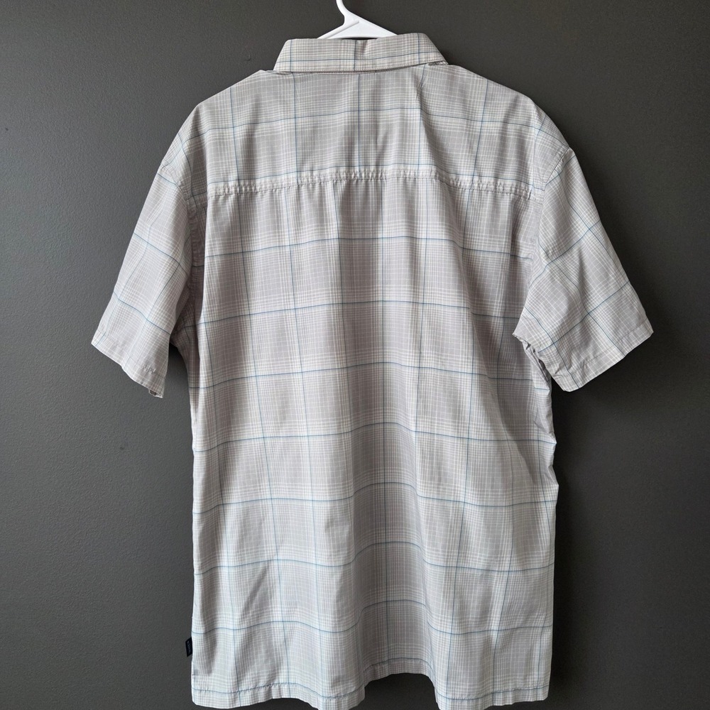KUHL Eluxur‎ Mens XL Plaid Short Sleeve Button Up Shirt Lightweight Outdoor - Picture 6 of 11